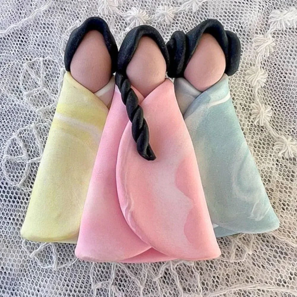 Three Native Maidens Art to Wear Pin